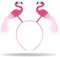 Hatstar Doppel Flamingo Haarreif | Stirnband Haarband | Kopfschmuck Accessoire für Damen Herren & Kinder | Haarschmuck für Motto/Kostüm Party, Karneval & Fasching