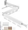 Honeyhouse Étendoir Mural, 3 Étages Cintre Mural Support de Séchage 120cm avec Pinces à Chaussettes & Bandes cintres, Porte-vêtements Pliable Mural pour Balcon, Linge, Armoire, Cuisine