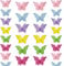 Ruidee 4 Stück Papier Schmetterling Banner 2.8m 3D Schmetterling Girlande zum Aufhängen Bunte Schmetterlings Papiergirlande für Hochzeit,Geburtstag Party Dekoration (HD/Colour)