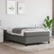 ARKEM Boxspringbett Polsterbett Bettkasten Betten Boxspringbetten Dunkelgrau 120x200 cm Stoff