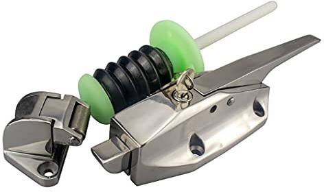Loquet de poignée de chambre froide, serrure de four de porte de stockage à froid en acier inoxydable, serrure de porte de congélateur chromée basse température avec boulon (Color : Low Seat) ( Color