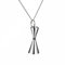 Kidia Collier Pendentif Jigger en Argent 925, Chaîne 50 cm