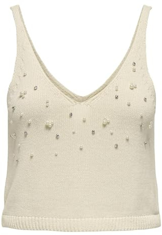 ONLY Damen Onlcolette Life Sl Bling Top KNT