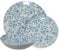 Vajilla de 18 piezas de porcelana en blanco y flores en azul 26x6x26 cm