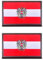 2 Stück Österreich Adler Patches Militär Taktische Abzeichen Bestickt Stickerei Emblem zum Hook and Loop auf Applikationen Kleidung,Uniformen, Rucksack,Mützen,Jeans,Jacken,Hosen,DIY-Zubehör.