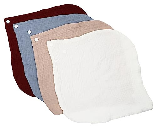 LIFKOME 4stücke Baumwolle Speichel Handtücher Für Junge Mädchen Esslätzchen Bequemes Handtuch Heimgebrauch Junge Mädchen Kleidung