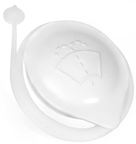 Click&Fit Windscreen Washer Fluid Reservoir Cap compatible with Mitsubishi Outlander ASX Eclipse Cross Lancer L200 Pajero - Car Water Tank Bottle Cap 8260A274 8260A334 8260A061, dia 2.17in 55mm White
