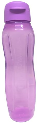 Tupperware to Go Eco Eco Easy Flip Top Botella EcoEasy para ácido carbónico Aqua Slim Aquaslim XL, 1 litro (morado)