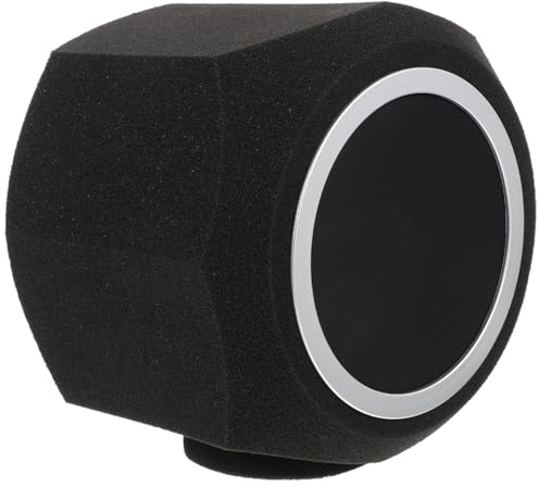 ANDRESLAD Protection Micro Mousse Épaisse Insonorisante pour Microphone Couverture Isolante Légère et Adaptable pour Studio Enregistrement et Diffusion Direct