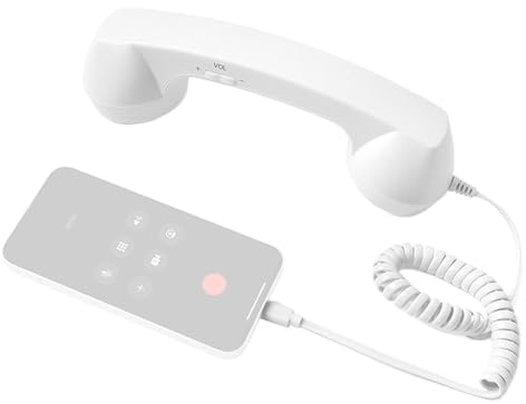 Retro Phone Adapter - Type-C Retro Classic Electronics Accessories with Microphone,Cell Phone To Landline Adapter | for Home Kitchen Living Room Bedside Bed Bathroom Offices Desk School Hospital