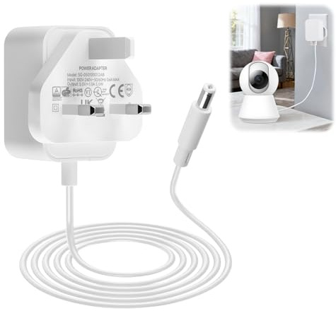 DC 5V 1A Power Supply, 5V 1A Charger 5.5mm x2.1mm Plug, AC to DC 5-V Power Supply, AC Adapter 100-240V 50 60HZ, Universal 5Volt DC Wall Charger for Speaker Router Security CCTV Cameras LED Strip Light