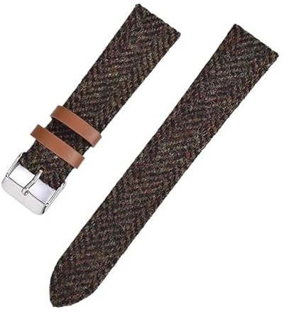 Generico Bracelet de montre en cuir et nylon - Bracelet tressé de 18/20/22 mm avec dégagement rapide, 18MM_ROSE GOLD BUCKLE, Acétate, Pas de gemme