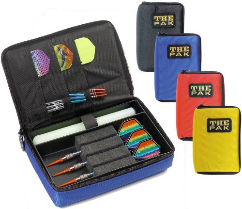 GamePoint The PAK strapazierfähige rote Nylon-Tasche für 1-2 Sets montierter Darts und zusätzlichen Fächern für Flys und Ersatzschäfte. 802303