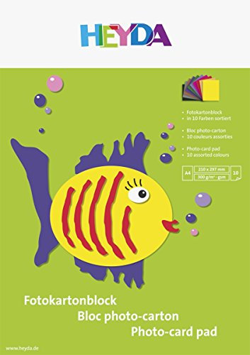 Heyda 2047126 Fotokartonblock (A4, 300 g/m², 10 Blatt)