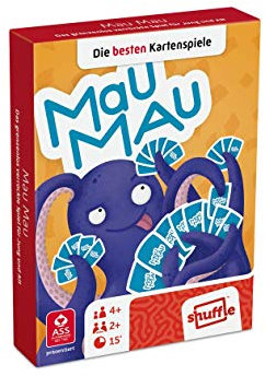 ASS Altenburger 22509587 - Mau Mau, Kartenspiel blau