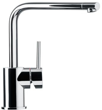 Schock Küchenarmatur NIMBUS Chrom – Hochdruck Armatur METALL mit Festauslauf und Standard Norm-Anschlüssen, Einheitsgröße