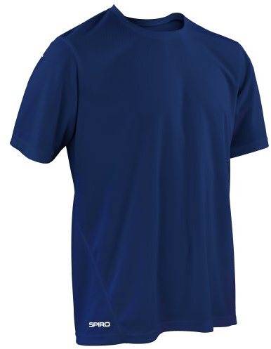 Spiro Men's Quick-Dry Performance Base Layer T-Shirt - Navy, Size M