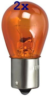 BREHMA 2er Set Blinkerlampen 12 Volt 21 Watt PY21W BAU15s