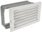 Warmluftgitter WG 2515 W Weiss 250 x 150mm mit Einbaurahmen