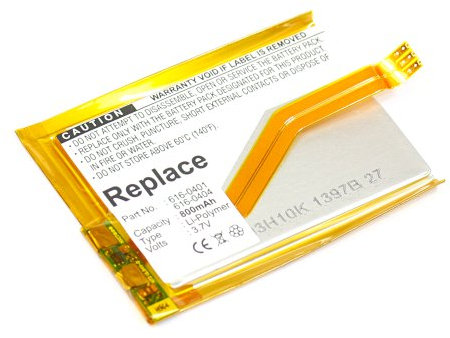 subtel, Akku für, kompatibel mit Apple iPod Touch 2G, 616-0401, 2 Gen. - A1288 (3.7V, 800mAh)