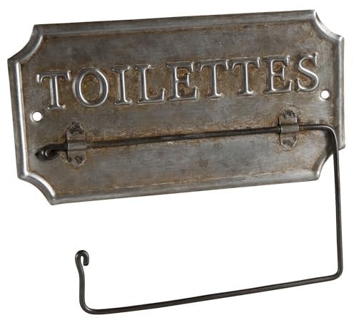 Support papier toilette ancien en zinc