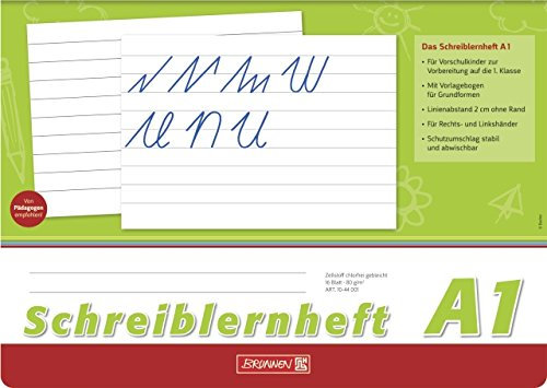 10X BRUNNEN Schreiblernheft A4quer Lin A1