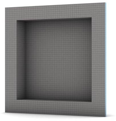 Wedi Duschnischen, 40,6 x 40,6 cm, quadratischer Rand