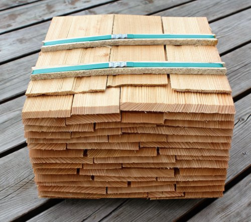 Lärchenholzschindeln 25cm, Bundinhalt 9 Breitenmeter