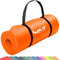 MOVIT Gymnastikmatte, hautfreundlich und phthalatfrei, in 3 Größen und 12 Farben - Auswahl: 183cm x 60cm x 1,0cm in orange