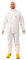 Protec Classic Overall Chemikalienschutzkleidung Schutzanzug EN14126 Kategorie 3 Typ 5/6 weiß XXL