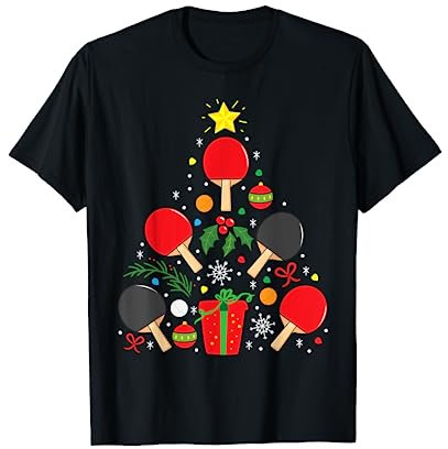 Tischtennis Tischtennis Weihnachten Lustiges Geschenk Jungen T-Shirt
