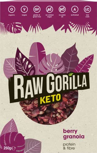 Organic Berry Granola Cereal Keto - 250g - RAWGORILLA
