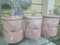 Biznest Tea Sugar Coffee Canister Jar Storage Set Of 3 With Sparkling Crystal Diamante Lid (PINK)