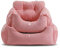 Siège D'appoint De Voiture pour Petit Chats Chien, Chien Utiliser Le Siège D'auto, Lit pour Chien,Sac De Transport Voiture Chat avec Sac De Rangement, Base Antidérapante,Rose,M