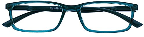 OPULIZE See Blue Light Blocking Reading Glasses Turquoise Computer Gaming Anti Glare Mens Womens B9-Q +3.00