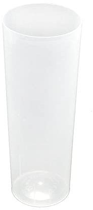 Vaso Tubo Plástico Irrompible 300cc