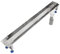 Grundkörper-SET für Duschrinne 120 cm AQUABAD® SDS Premium aus poliertem V2A Edelstahl inkl. Haarsieb/Ablauf senkrecht - Abgang seitlich (Ohne Abdeckung - separat erhältlich)