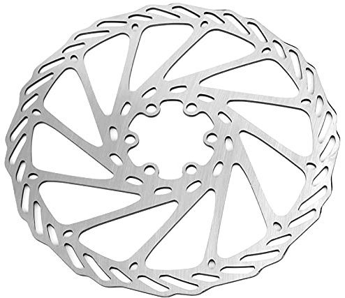 Fahrrad Bremsscheibe, Edelstahl Bremsbelag Mit 6 Schrauben Bremsscheiben Hinten Vorne Fahrradzubehör Scheibenbremsen Für Rennrad Mountainbike Dirt Bike Kart Organischen Semi Metallischen Gesinterten