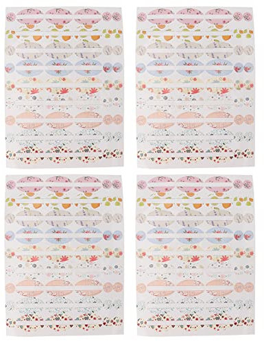 4 Blatt ätherisches Öl Flaschenetiketten Tragbare Parfümflasche Bunte Etiketten Aufkleber Zubehör Set Exquisite Kleine Bequeme Home DIY Kosmetikladen Flaschen Büro