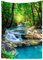 BELECO Grüner Wald, Wandteppich mit wunderschönem Regenwald, Wasserfall, Wandteppich für Schlafzimmer, Wohnzimmer, Wohnheim, Dekoration, 152 x 203 cm