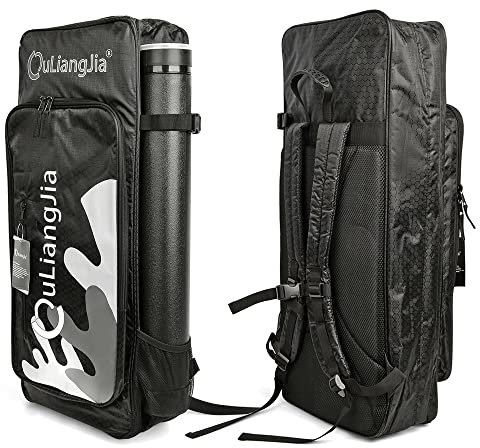 SHARROW Bogenschießen Bogenrucksack Rucksack für Recurvebögen Bogenkoffer Bogen Tasche Tragetasche mit Pfeilköcher für Recurve Bogen und Pfeile (Schwarz)