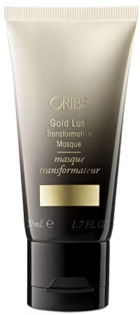 Oribe Gold Lust Transformative Hair Mask - Deep Conditioning Treatment Mask for Dry & Damaged Hair - Strengthens & Repairs Damage - Softens, Smooths & Adds Shine - Travel Size - 1.7 oz
