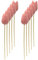 Holz Dekostecker Tulpe 4 x 36cm rosa 10 Stück Garten-Deko Blumen-Stecker künstlich Holzblume Tulip
