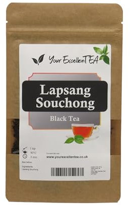 Lapsang Souchong Loose Leaf Tea (500g) - Premium Smoked Black Tea Leaves from China, Full-Bodied Smoky Flavour for Hot or Iced Tea by Your ExcellenTEA