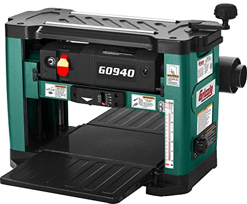 Grizzly Industrial G0940-13 2 HP Benchtop Planer With Helical Cutterhead