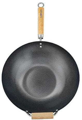 STOVEN 34cm Heavy Gauge Non-Stick Wok