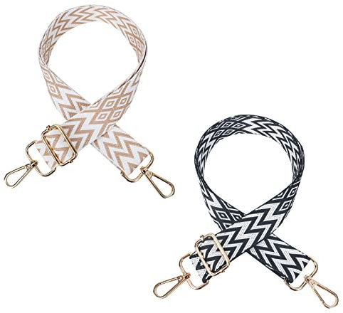 elthmpr 2 Stücke Schultergurt für Taschen - 3,8cm Taschengurt Schulterriemen Breit, Taschengurte zum Wechseln für Schulterriemen für Taschen und Handtaschen, 70-130cm