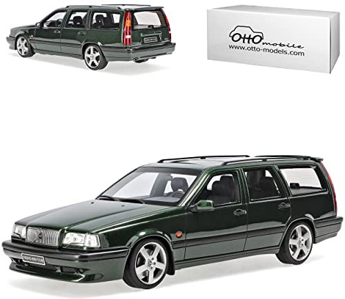 alles-meine.de GmbH Volvo 850 T5-R Brake Kombi Grün 1991-1996 Nr 928 1/18 Otto Modell Auto mit individiuellem Wunschkennzeichen