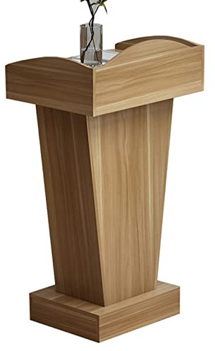 Rednerpult Stehpult Holz Stehend Kanzel Podium Stehen, Schweres Klassenzimmer Lehrer Kirche Rednerpult Steht, für Veranstaltungen Im Freien, Feiern, Restaurant, Büro (Color : Natural)