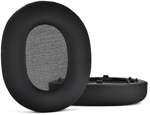 Yaowanguan Ohrpolster Seidenkühlung Ersatzkissen für Sony INZONE H9 WHG900NW.CE7/ H7 WHG700W.CE7 Kabelloses Gaming Headset,Protein Leder Gedächtnis Schaum Schwarz H9 H7 Ohrpolster Cups